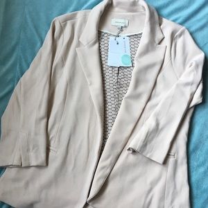 Blazer - blush color 3/4 sleeve